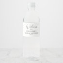 Search for bridal shower water bottle labels Calligraphy