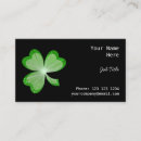 Search for shamrock business cards Green