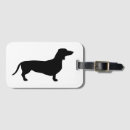 Search for dog luggage tags Doxie