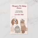 Search for pet and house sitting business cards For pets