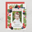 Search for photo 1st birthday invitations Fruit