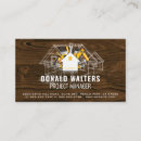 Search for project manager business cards Contractor