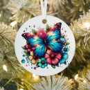 Search for blue butterfly ornaments Pretty