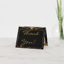Search for roaring 20s thank you cards Gold