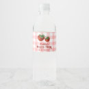 Search for 1st birthday water bottle labels Red
