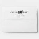 Search for pre addressed wedding envelopes Black and white