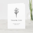 Search for floral wedding thank you cards Minimalist