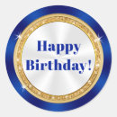 Search for gold happy birthday stickers Blue