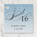 Search for sweet 16 favor tags Glitter