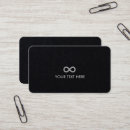 Search for infinity business cards Professional