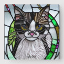 Search for cat mosaic art Stained glass cat