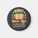 Search for 60th birthday magnets Vintage