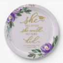 Search for graduation plates and napkins Floral