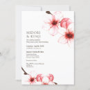 Search for japanese wedding invitations Sakura blossoms