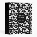 Search for cute mini binders Black and white