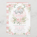 Search for pink elephant baby shower invitations For her