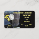 Search for car restoration business cards Vintage