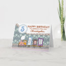 Search for boys 5th birthday cards Train