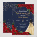 Search for navy blue gold quinceanera invitations Roses