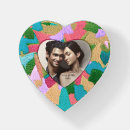 Search for heart shape paperweights Couple