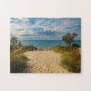 Search for footprints in the sand puzzles Ocean