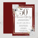 Search for 50th anniversary vow renewal invitations Floral
