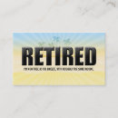Search for retirement business cards Funny