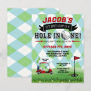 Search for golf 1st birthday invitations First