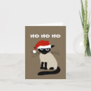 Search for siamese cat christmas cards Funny