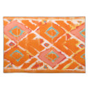 Search for turquoise and orange placemats Pattern