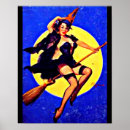 Search for vintage halloween posters Broom