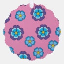 Search for violet flower ornaments Blue
