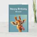 Search for funny giraffe birthday cards Animal