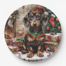 Search for dachshund christmas plates Puppy