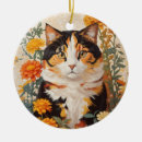 Search for calico cat ornaments Flowers