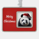 Search for panda bear ornaments Santa claus