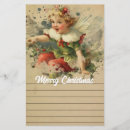 Search for lined christmas paper stationery paper Vintage
