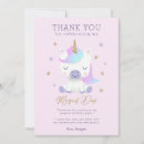 Search for unicorn thank you cards Pink and gold