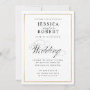 Search for gold border wedding invitations Classic