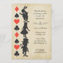 Search for black and white alice in wonderland invitations Vintage