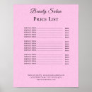 Search for salon price list posters Professional