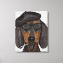 Search for funny dog canvas prints Hipster