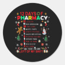 Search for funny pharmacy stickers Xmas