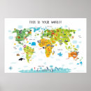 Search for world map nursery posters For kids