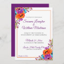 Search for purple and turquoise wedding invitations Watercolor