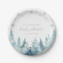 Search for winter baby shower plates Silver