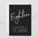 Search for black and gold 18th birthday invitations Typography