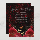 Search for red black save the dates Floral
