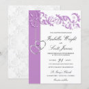 Search for lavender and silver wedding invitations White