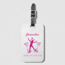 Search for ice skating luggage tags Pink